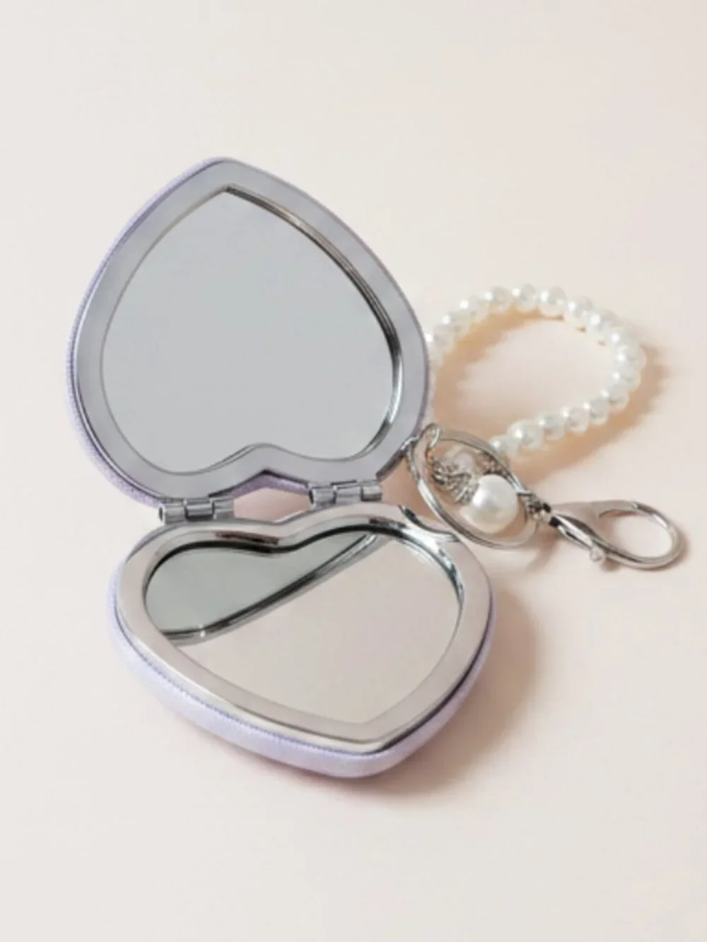 Rhinestone butterfly themed compact mirror keychain. Brand new.